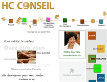 Tablet Screenshot of helenacournelle.com